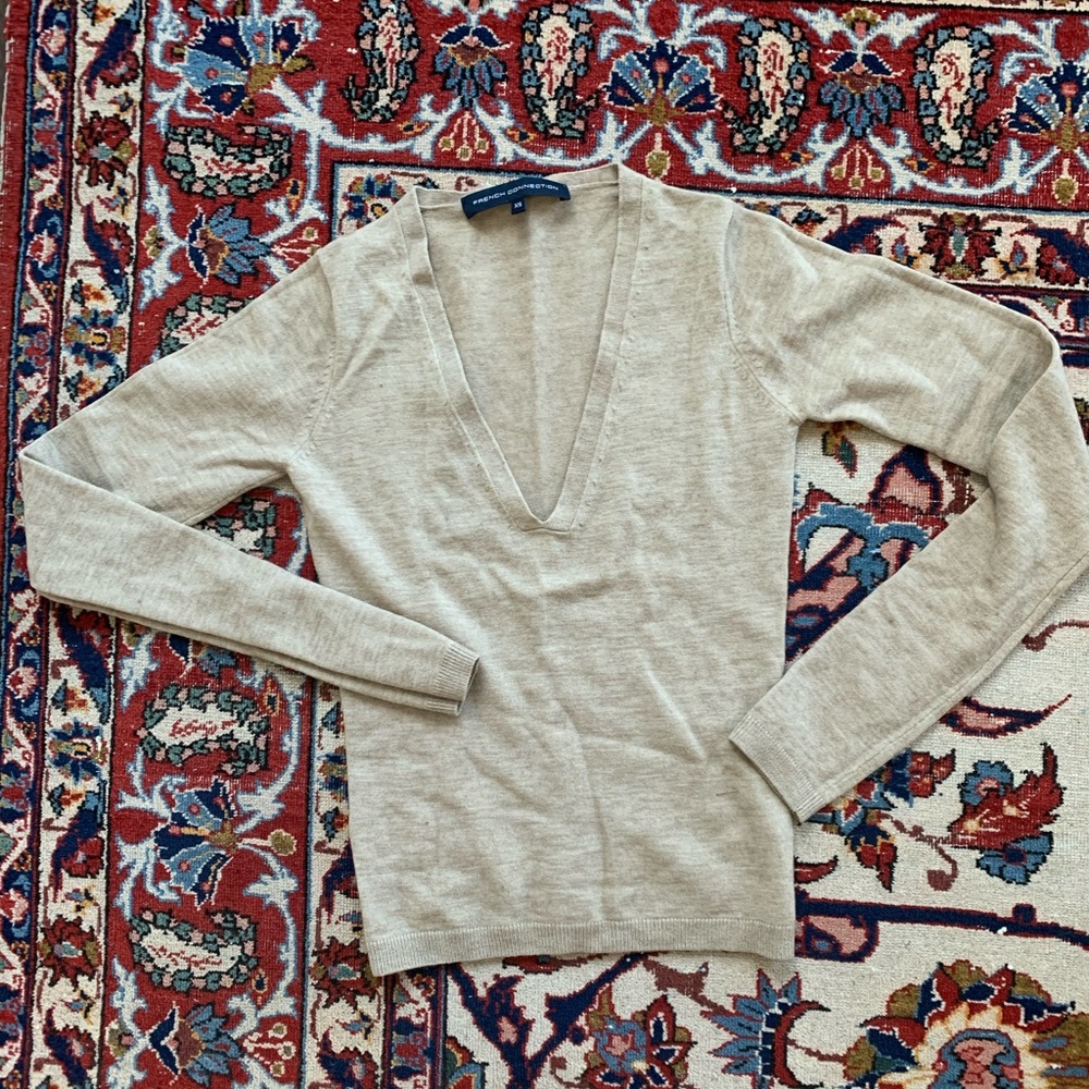 FCUK super soft deep v sweater